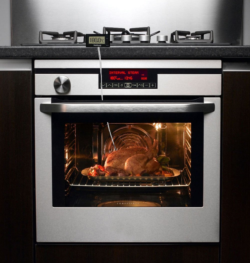 Hotloop Digital Oven Thermometer Heat Resistant up to 572°F/300°C, LCD
