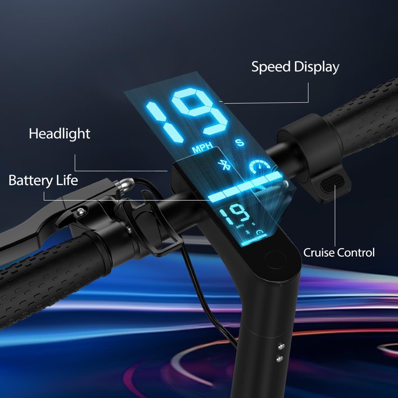 MAXSHOT Electric Scooter for Adults, 8.5/14" Tires, 19/22Mph, 350W/500W Motor, 16-28 Miles Range, Folding E-Scooter with Dual Suspension,APP Control