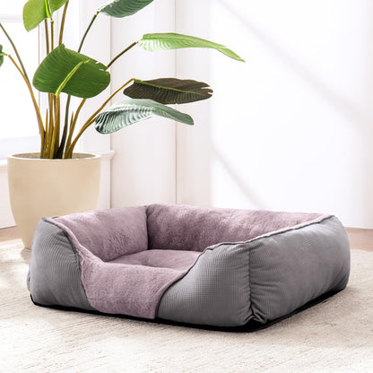 JOEJOY XL Dog Bed Washable Waterproof No Dust No Odor Fluff 89x64x23cm, Extra Large Grey, Dog Beds Extra Large for Labrador/Golden Retriever