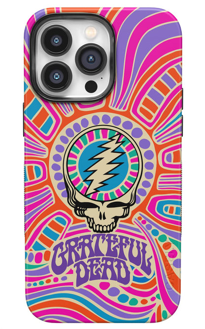 Casely iPhone 14 Pro Case | Opposites Attract | Day & Night Mountains | Compatible with MagSafe | Bold Protective Design