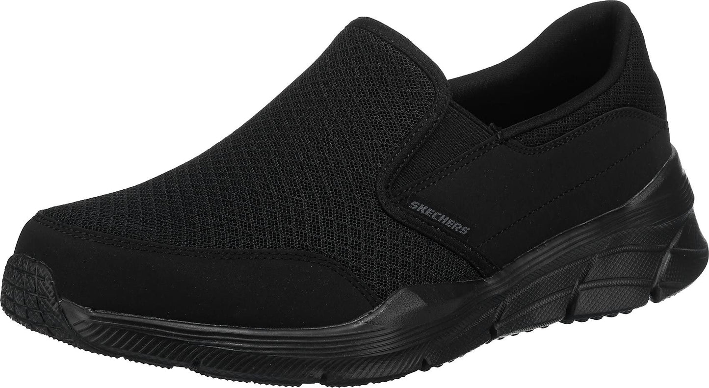 Skechers Men's Equalizer 4.0 Trainers, Black Black Mesh Pu Black Trim Bbk, 9 UK