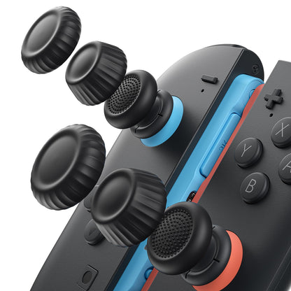 JSAUX Thumb Grips for Nintendo Switch 2 (2025), Switch Thumb Grip Caps, Ergonomic Design, Enhanced Gaming Grip, Comfortable & Durable, Joycon Grip Button Stick Cover - Black, 3Pairs(6pcs)