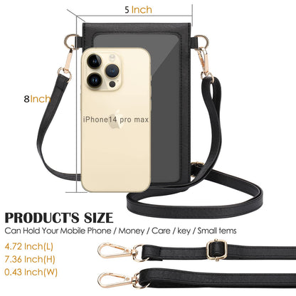 AnsTOP Small Crossbody Bag for Women - Phone Purse Crossbody Cell Phone Purse for Women with 2 Strap