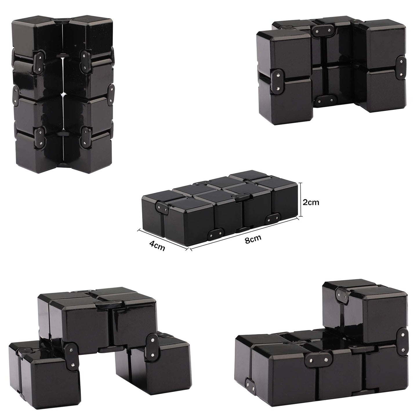 Funxim Infinity Cube Fidget Toy Cube suitable for Adults & Kids, New Version Fidget Finger Toy Stress and Anxiety relief, Killing Time Fidget Toys Infinite Cube