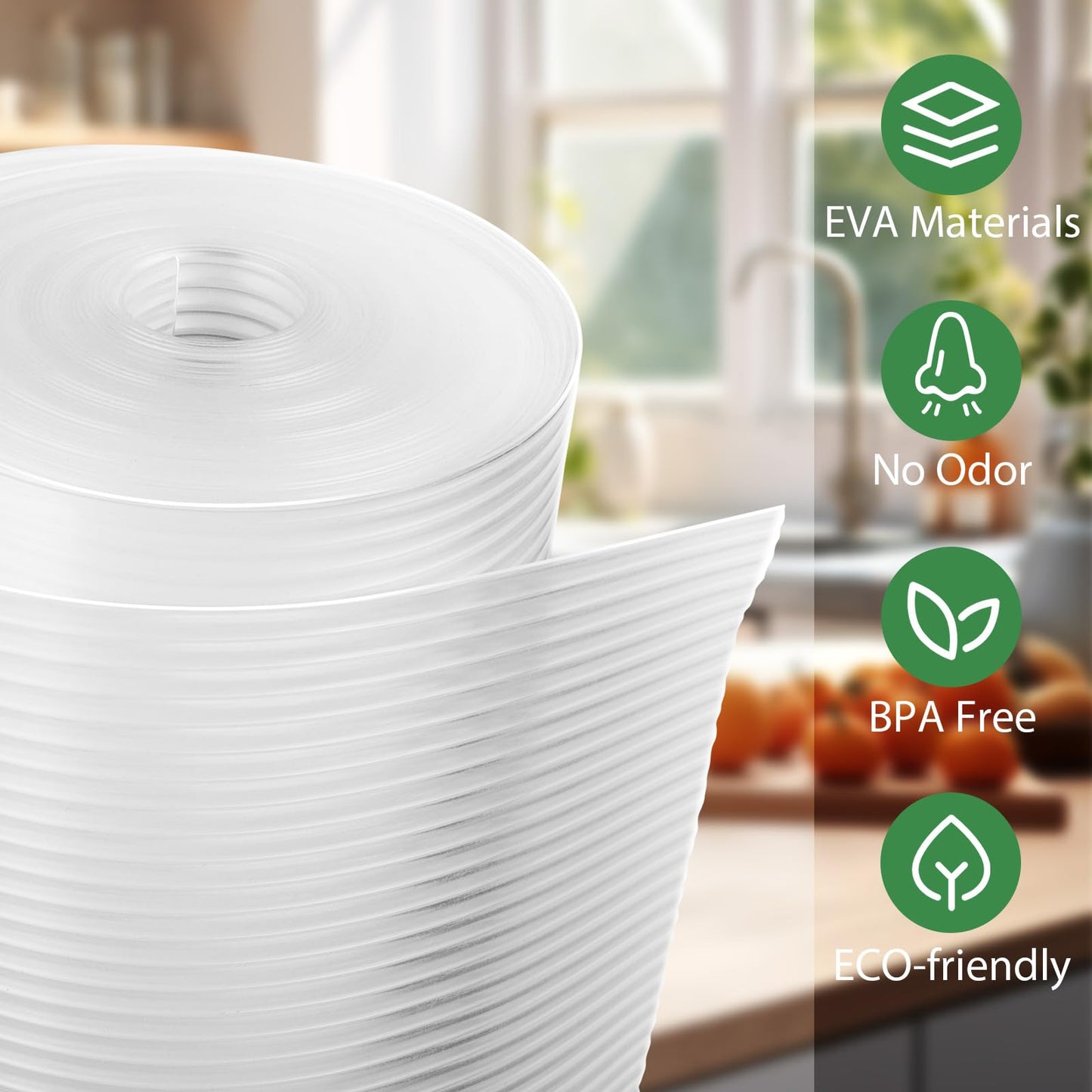 Anoak Cabinet Liner, Non Adhesive, Washable 16 Inch x 20 FT(240 Inch) Waterproof Durable Non-Slip Shelf Liner for Kitchen, Drawer, Refrigerator