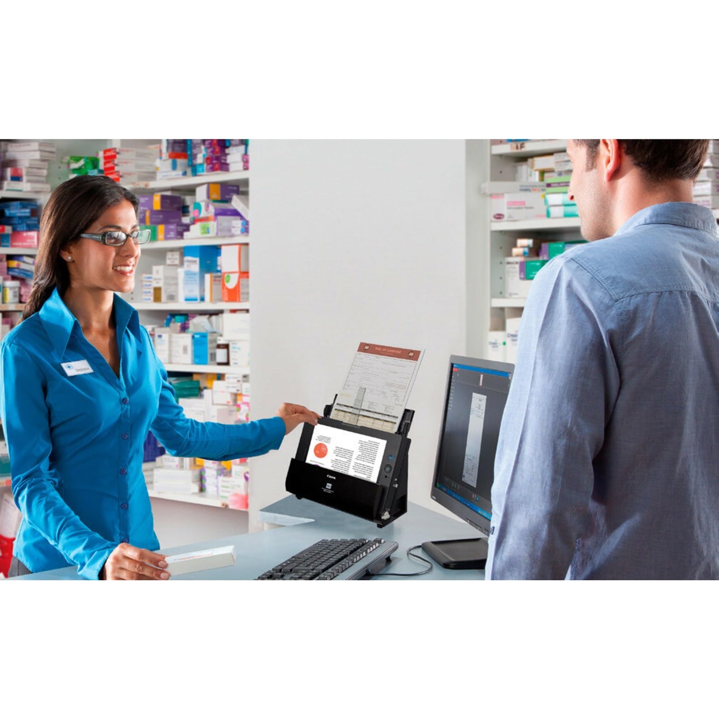 Canon ImageFORMULA DR-C225 II Office Document Scanner, Black - 3258C002