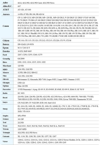 BIGGER Compatible Calculator Ink Ribbon Replacement for IR-40T CP13 MP-12D PR42 Used with Casio HR-100TM HR-150TM HR-170RC, Sharp EL-1750V EL-1801V, Individually Sealed, Black/Red, 3 Pack