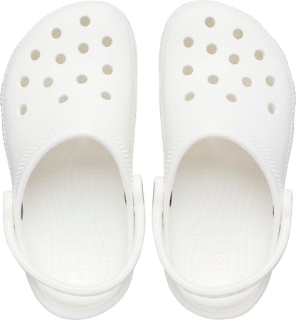 Crocs Unisex Kids Classic Clog K Clogs, White, 2 UK