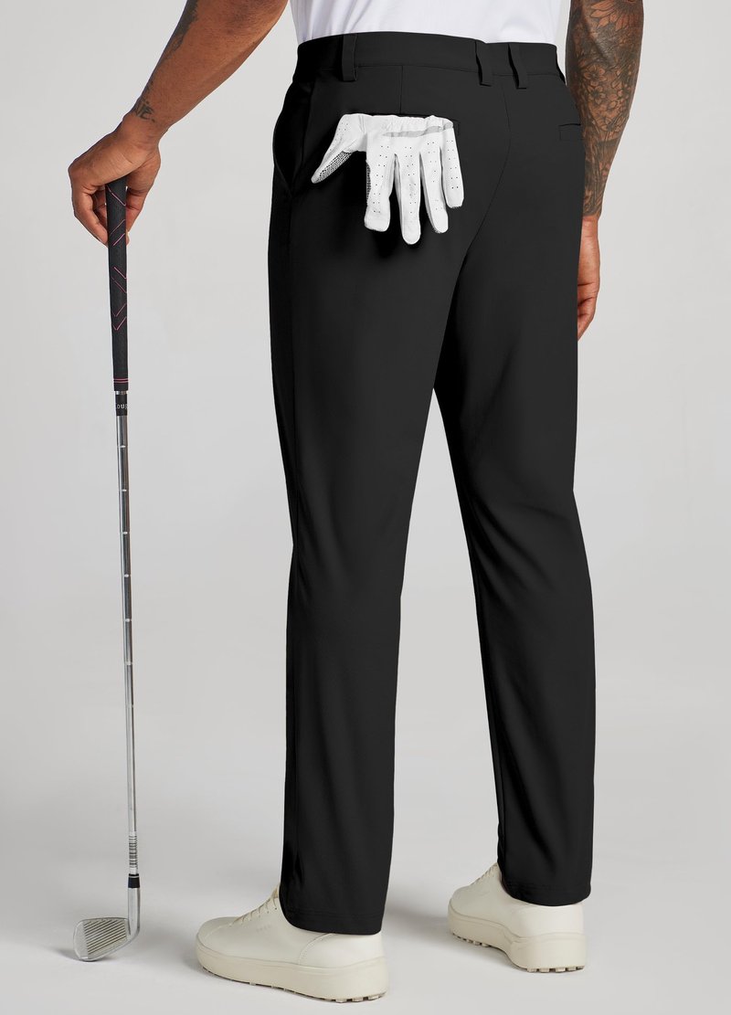 Willit Mens Golf Pants Stretch Dress Pants Quick Dry Work Business Slacks Casual Pants with 4 Pockets Black 34W x 32L