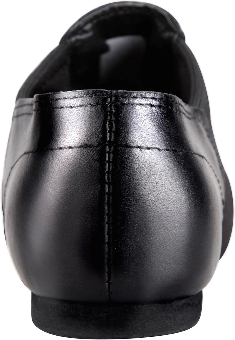Unisex Leather Jazz Dance Shoes - Comfortable Slip-On Design for Men & Women