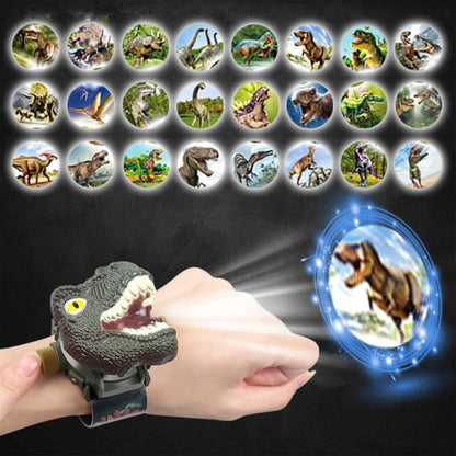 Cartoon Watch Dinosaur Projection Children's Watch 3D Tyrannosaurus Electronic Watches for Kids Gift