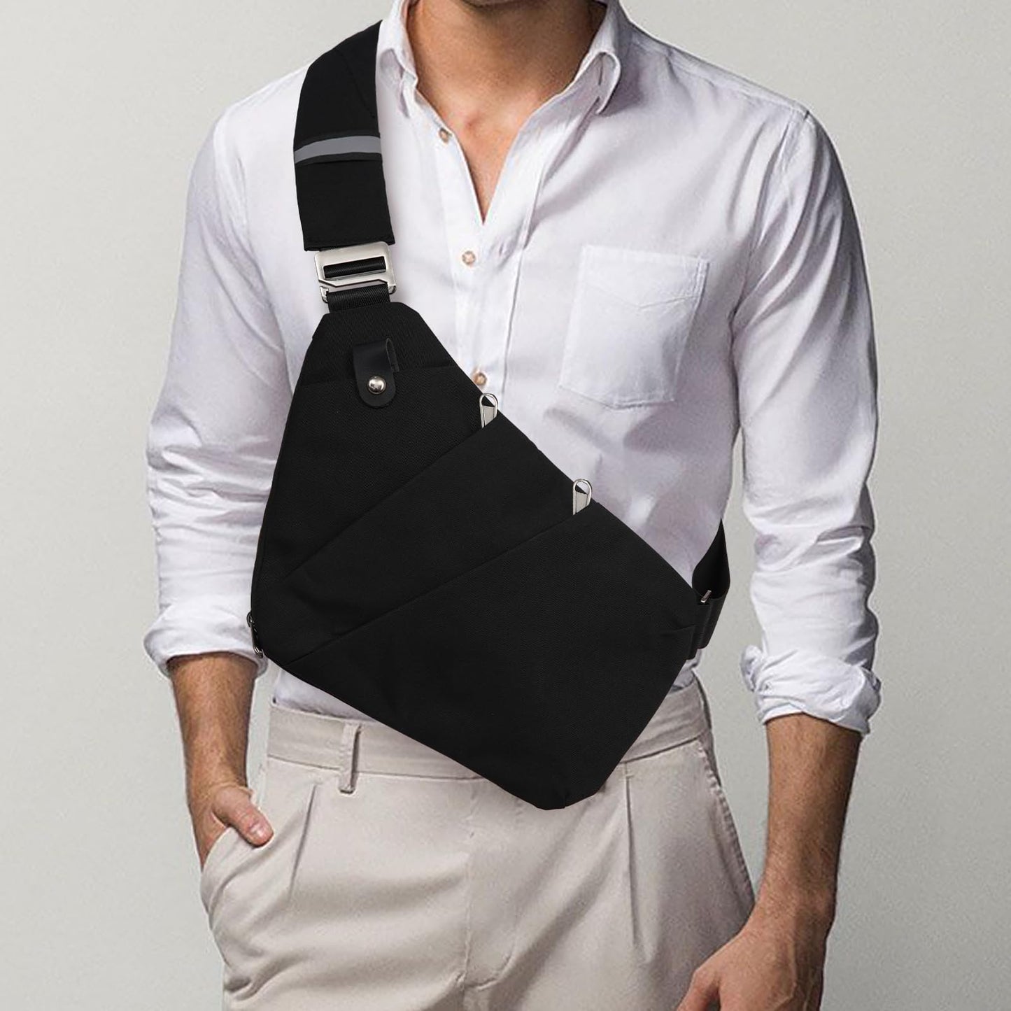 Fibrdoo Anti Theft Crossbody Bag for Women Men, Travel Purse Anti Theft Crossbody Sling Bag Shoulder Bag for Casual