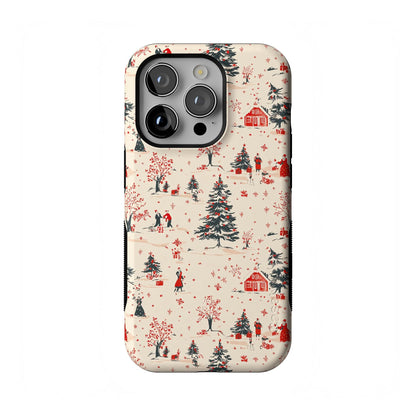 Casely iPhone 17 Pro Max Case | On The Dot | Maroon Polka Dot | Compatible with MagSafe | Bold Protective Design