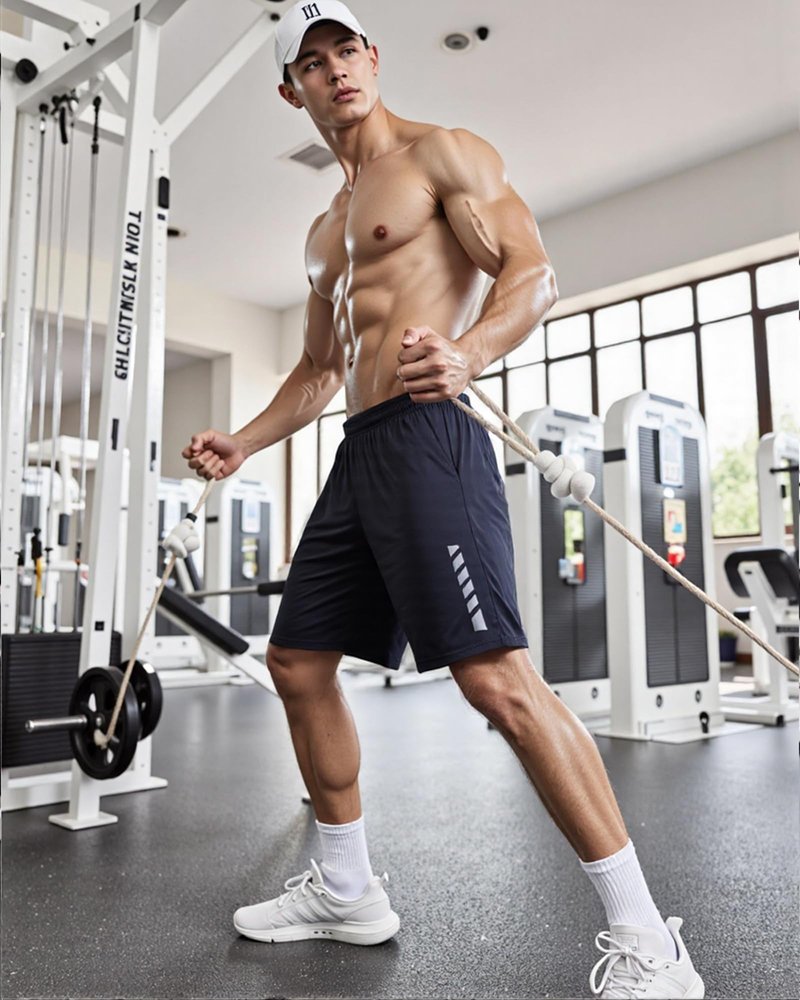 TEEPRIE Men’s Running Shorts, Athletic Gym Basketball Short with Pockets, Quick Dry Workout Short for Men Casual Sports