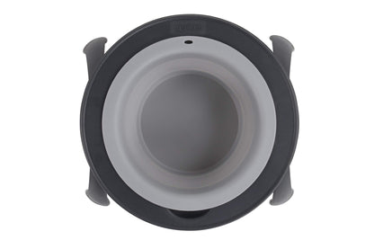 Dexas Pets Single Elevated Pet Feeder/Pet Bowl, Large/ 4 Cup Capacity, Light Gray