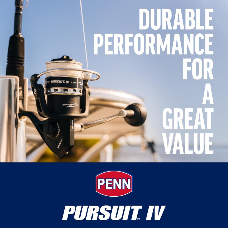 PENN Battle II Spinning Inshore Fishing Reel, Size 6000 (PURIV2500), HT-100 Front Drag, Max of 25lb, 6 Sealed Stainless Steel Ball Bearing System, Built with Carbon Fiber Drag Washers, Black Silver