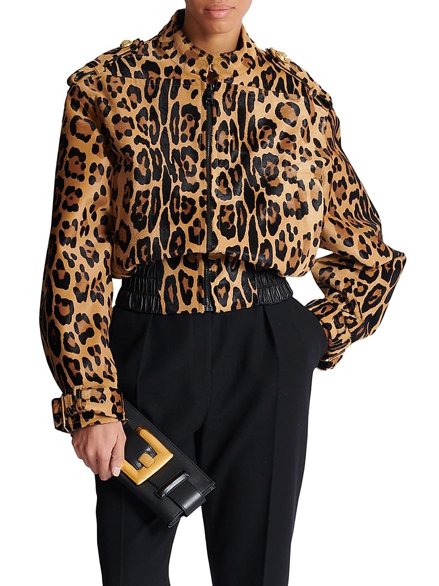 Balmain, Anthem Buckle-Detailed Leather Pouch, Noir