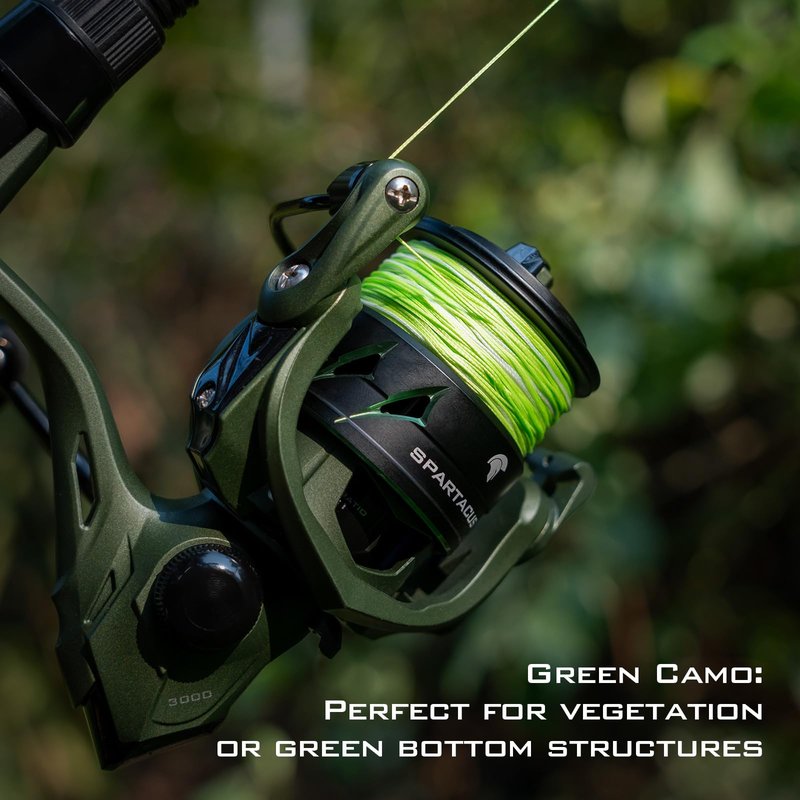 KastKing Superpower Silky8 Braided Fishing Line, Grass Green, 8 Strands, 20 LB, 300 Yds