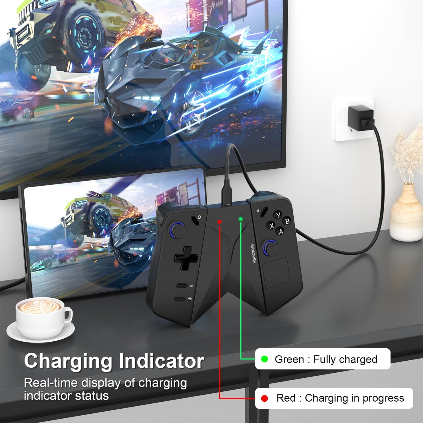 Gamorek Controller Charging Connector Grip Compatible with Lenovo Legion Go