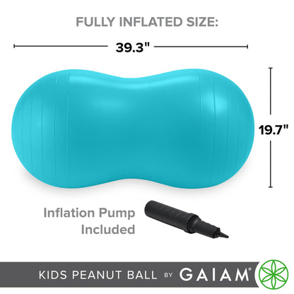 Gaiam Kids Active Seat Peanut Shaped Bounce Desk Chair, Exercise Yoga Balance Sitting Ball, Flexible Seating, Wiggle Seat for Boys and Girls