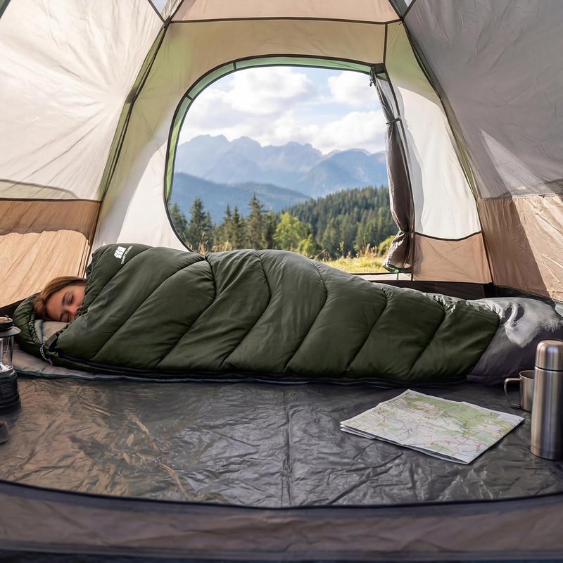 Sleeping Bags for Adults - Lightweight Waterproof Cold Weather Backpacking Gear | Compact for Travel, Hiking & Camping
