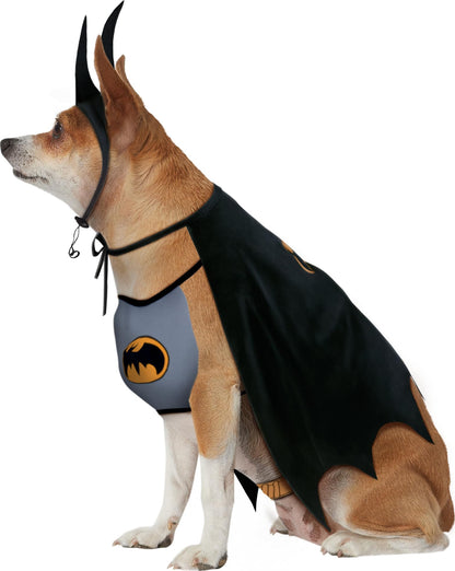 DC Comics Superheroes: Batman Pet Costume for Dogs or Cats by Rubies, Large