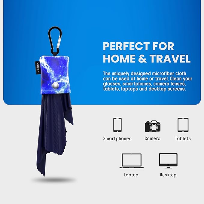 Microfiber Cloth & Glasses Wipes Lens & Glasses Cleaning Cloth