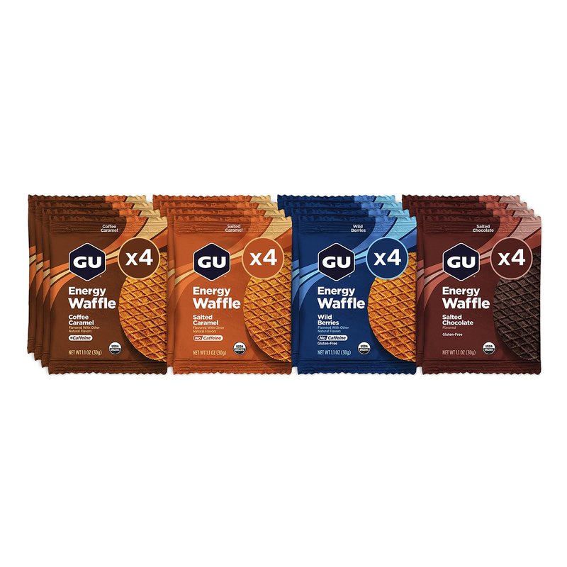 GU Energy Stroopwafel Variety Pack Sports Nutrition Waffle, Caffeine Included, and Kosher Dairy, On-the-Go Energy for Any Workout, 16 Count