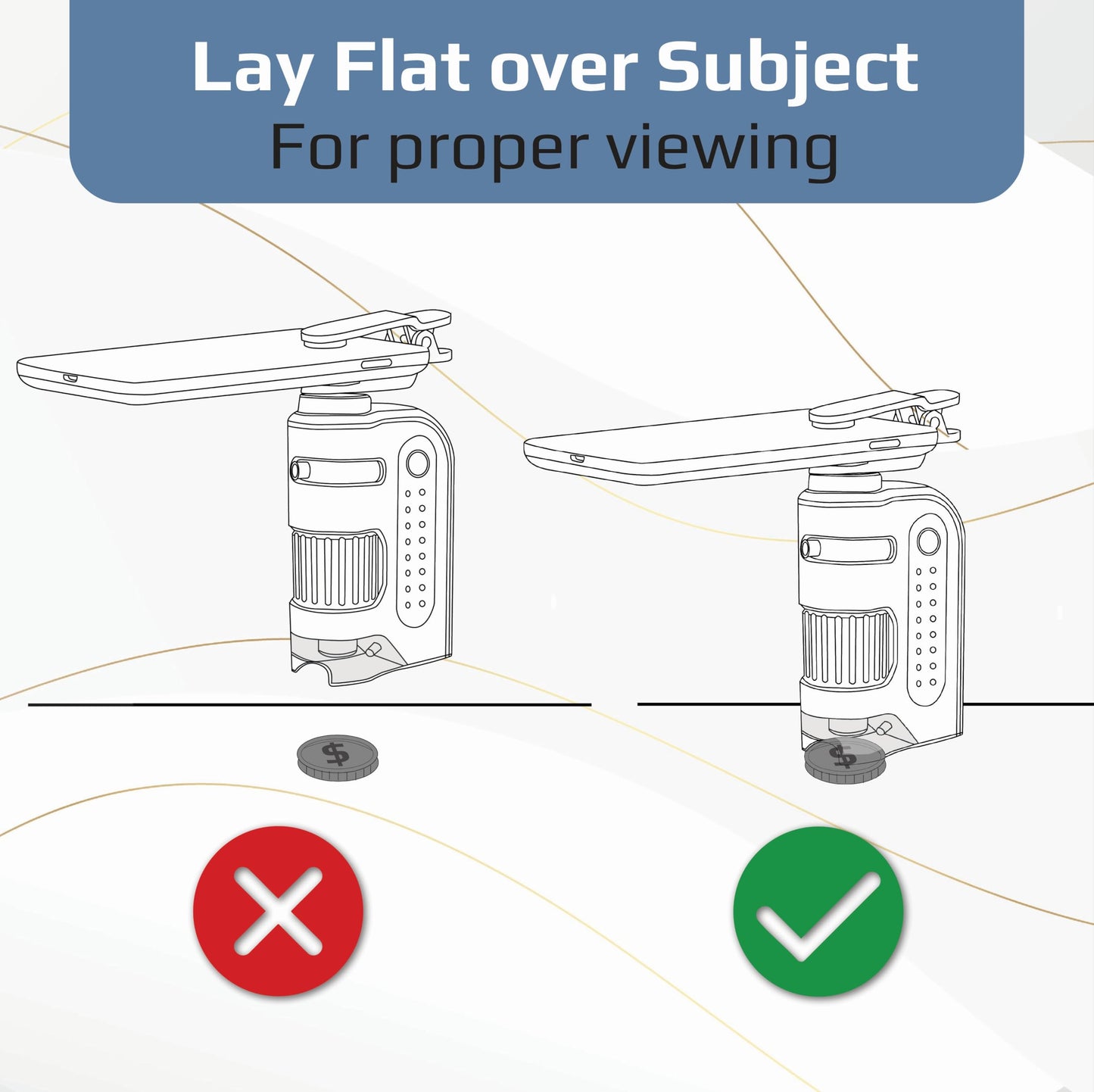 Carson MicroBrite Portable Digital Pocket Microscope for Kids or Adults, Accurate 60x-120x Zoom, Handheld Microscope with Phone Clip & Smartphone App (MM-350)
