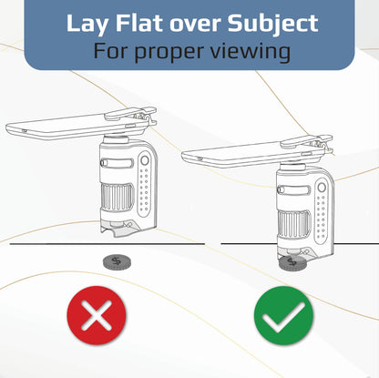 Carson MicroBrite Portable Digital Pocket Microscope for Kids or Adults, Accurate 60x-120x Zoom, Handheld Microscope with Phone Clip & Smartphone App (MM-350)