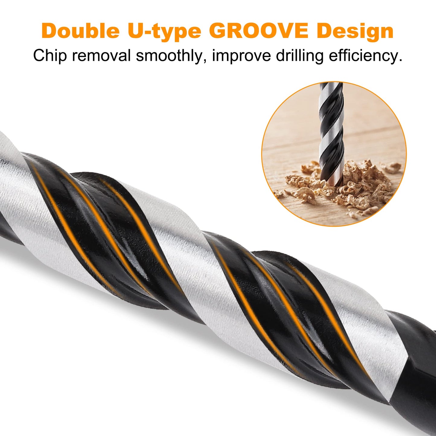 10PCS Tile Drill Bits Set, Professional Masonry Drill Bits Set for Porcelain/Glass/Brick/Plastic/Cement/Wood/Tile/Etc (3mm to 12mm)