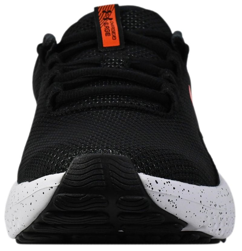 Under Armour Men's Charged Surge 4, (004) Black/Anthracite/Ares Red, 4, US