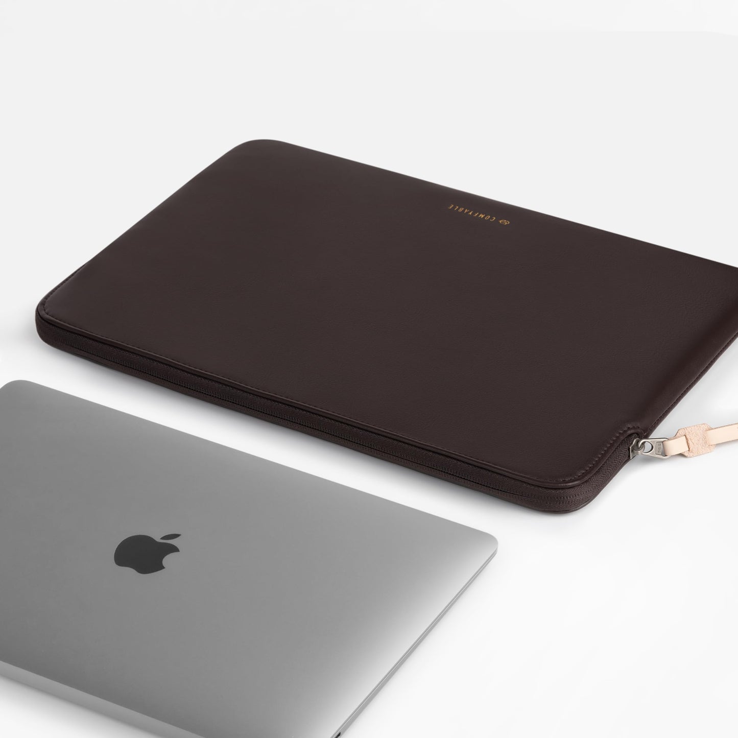 Comfyable Slim Protective Laptop Sleeve Compatible with 13/13.3/14 Inch MacBook Air & MacBook Pro, Mac Travel Case, Laptop Pouch, Slim PU Leather Cover M4/M3/M2/M1 2025-2021
