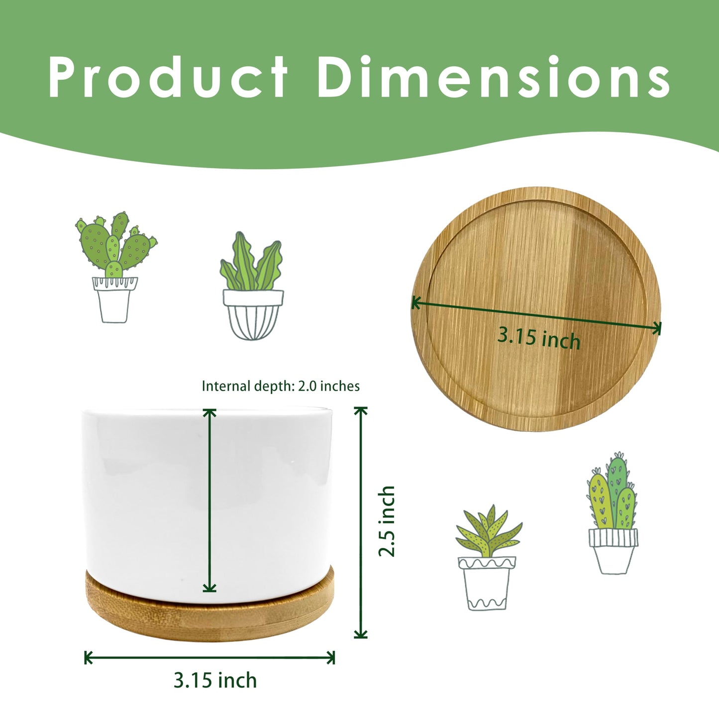 ROXMART Godmother Proposal Gift Plant Pots, Godmother Gifts from Godchild Succulent Planters, God Mother Gifts for Women Ceramic Plant Flower Pots for Home Office Desk Table Shelf(No Plants)