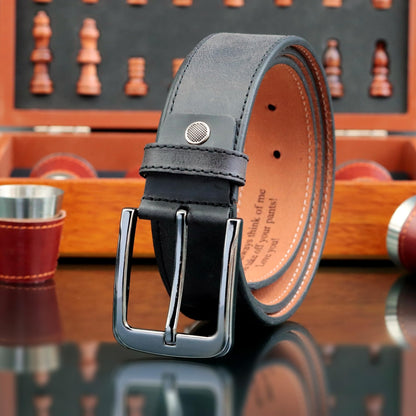 Eagle Epic Custom 100% Genuine Leather Belt for Mens Valentine's Day Gift, Handmade Personalized Engraved Classic Casual Leather Belt, Leather for Your Valentine, Anniversary, Him Men Customized Gifts