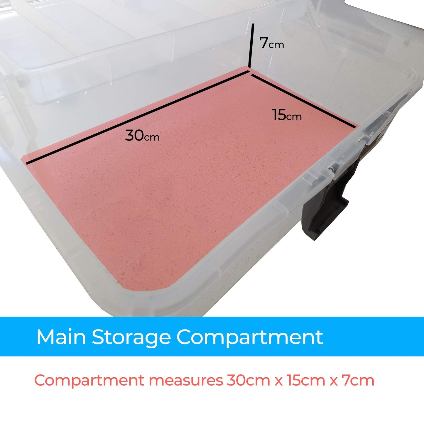 Zieler Artists Carry/Caddy Box (Translucent White) - Ideal storage for artists paintbrushes, pencils, paints, pastels plus sewing and craft accessories