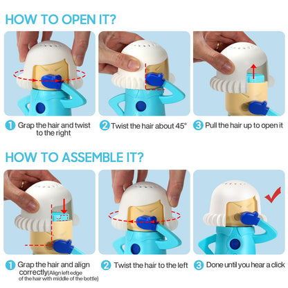 Chilly Mama Fridge Deodoriser, Spardar Refrigerator Odor Absorber Freezer Fridge Odor Eliminato, The Fun and Easy Way to Absorbs Odors with Amazing Results, Just Add Baking Soda to Absorb