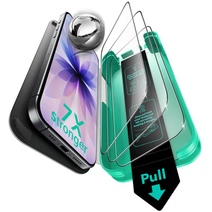 ESR 3 Pack 9H+ Glass for iPhone 16 Pro Max Screen Protector, [Military Grade Shatterproof & Longest Durable] Armorite Ultra-Tough Tempered Glass with UltraFit Tray
