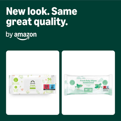by Amazon Fresh Baby Wipes, 1008 Wipes, 18 Pack of 56, (Previously a Mama Bear brand, same product)