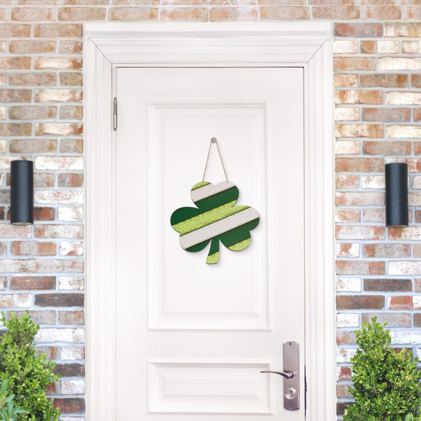 AKEROCK Valentines Day Door Decorations, 3D Heart Shaped Wooden Hanging Sign for Valentines Decorations or Wall Decor