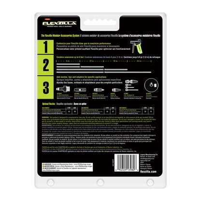 Flexzilla X1 Blow Gun with Xtreme-Flo Safety Nozzle, ZillaGreen - AG1502FZ