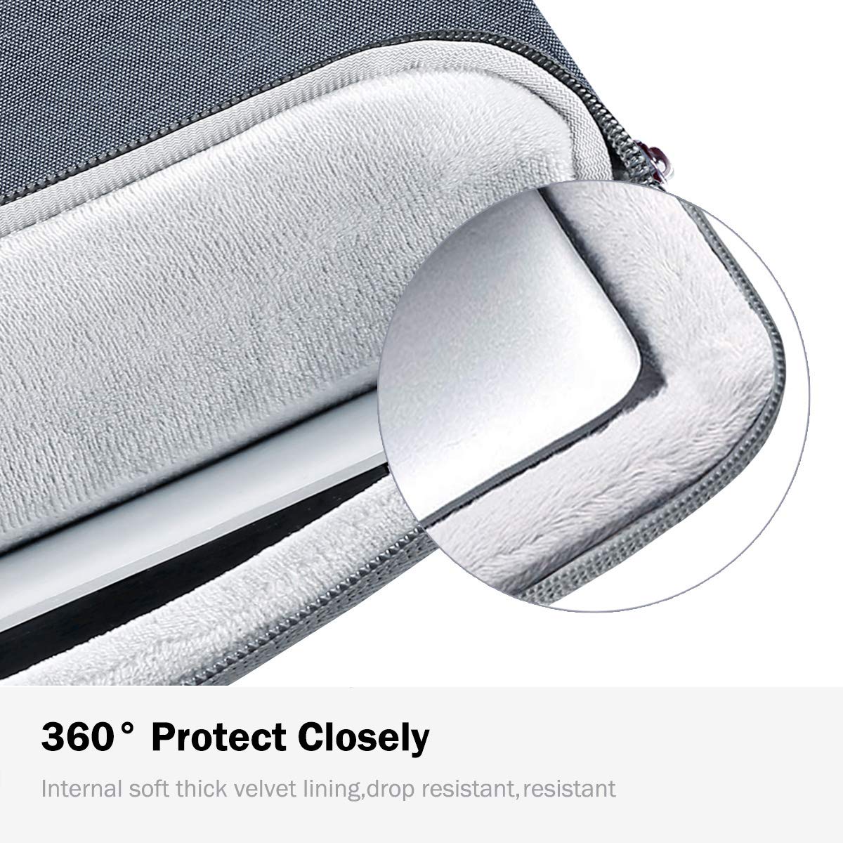 LANDICI 15.6 16 Inch Laptop Sleeve Carrying Case,360°Protective Waterproof Computer Cover Bag Compatible with MacBook Pro 16 M4 M3 M2 M1 Pro/Max 2024-2019,15-16 Inch Dell Hp Lenovo Acer Asus Notebook