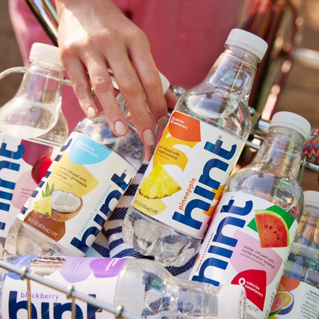 Hint Bottled Water, Best Sellers Variety Pack Bundle - Purified Flavored Water with Zero Calories, Sugar Free, Natural Flavors - 16 Fl Oz (Pack of 36)