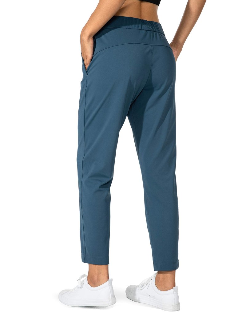 G Gradual Women's Pants with Deep Pockets 7/8 Stretch Sweatpants for Women Athletic, Golf, Lounge, Work (Indigo, XX-Large)