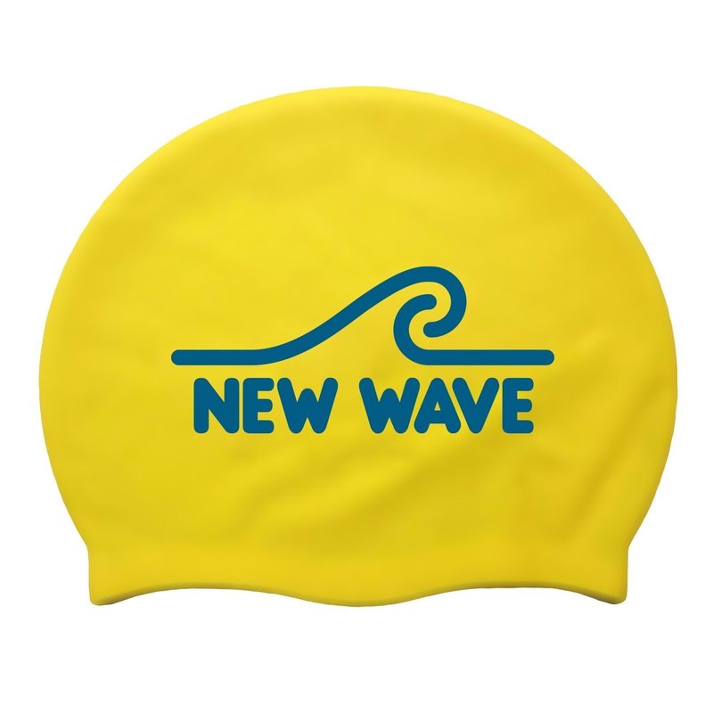 New Wave Swim Cap - Silicone (Yellow)