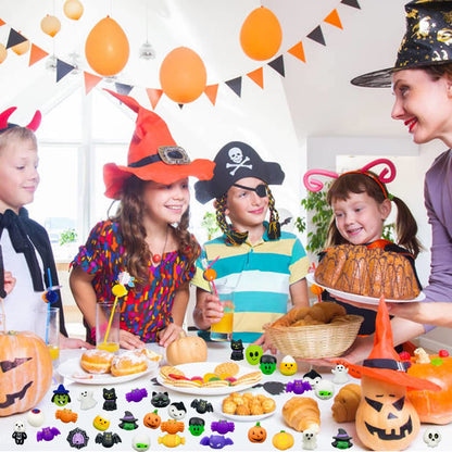 QINGQIU 72 PCS Halloween Mochi Squishy Toys Squishies Halloween Toys for Kids Girls Boys Halloween Party Favors Halloween Treat Bags Gifts