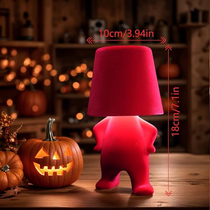 Modern Creative Design Table Lamp for Youth: Rechargeable Cute Light for Kids Child Teen -Bedside Lamps for Nightstand- Gift for Birthday Christmas Halloween Easter， 3-Color Dimmable.