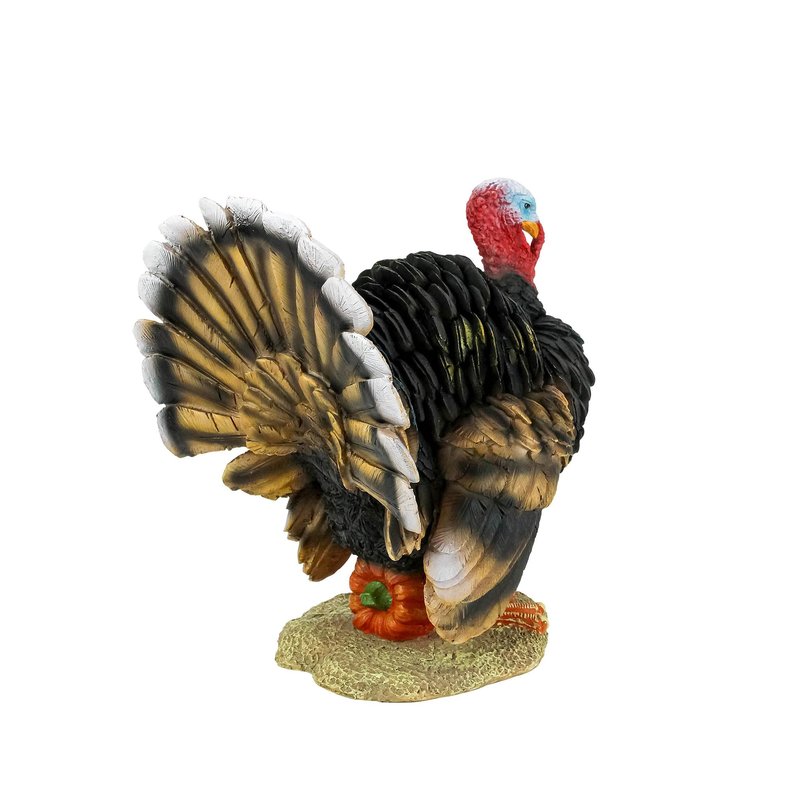 Design Toscano QM2373100 North American Turkey Statue,full color,Small