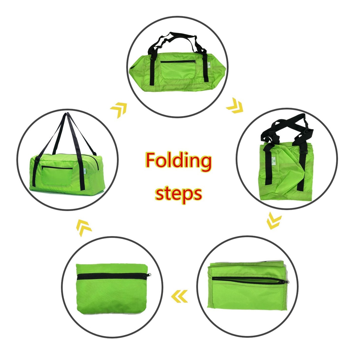 HOLYLUCK Foldable Travel Duffel Bag For Women & Men Luggage Great for Gym, army green, OneSize, Travel Bag