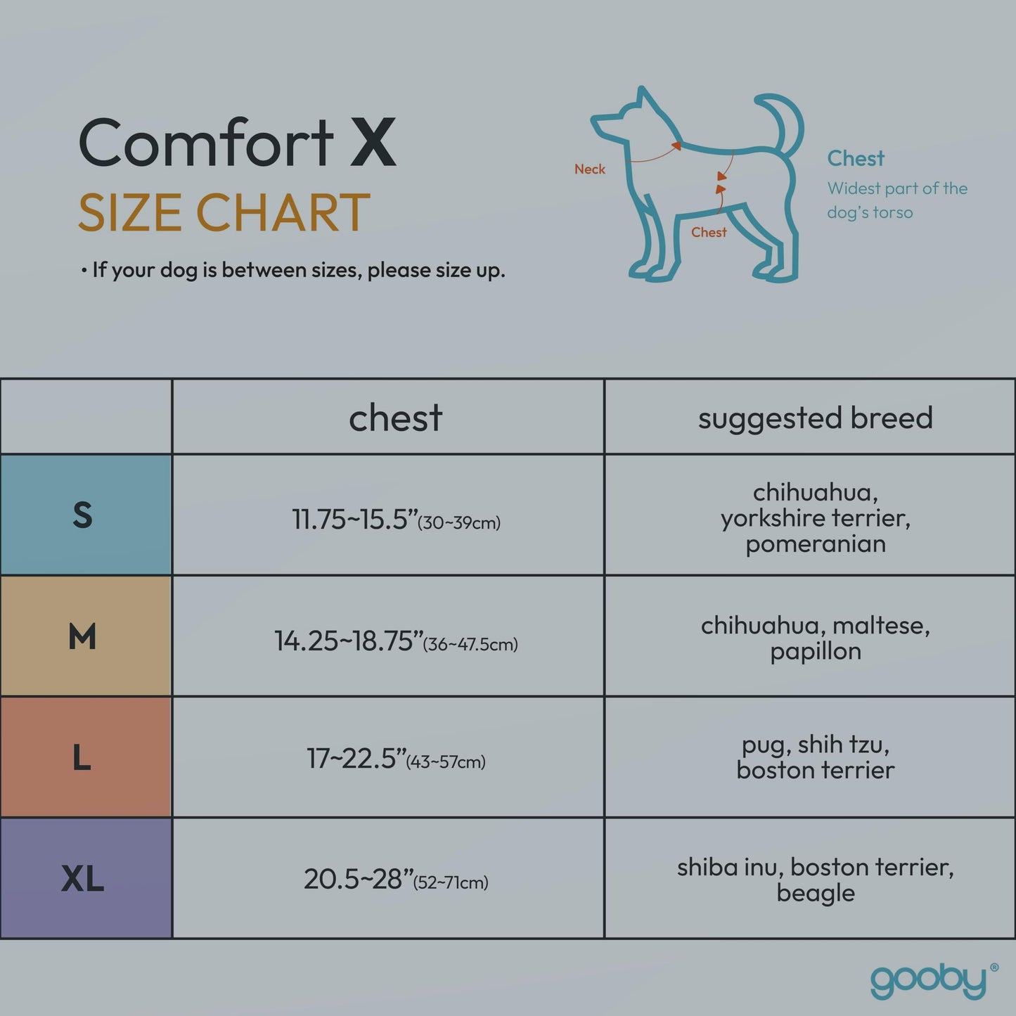 Gooby Choke Free Comfort X Soft Harness, Blue, Small